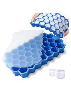 Bandejas de Hielo de Silicona Starfa Lab - 2 Piezas 37 Rejillas