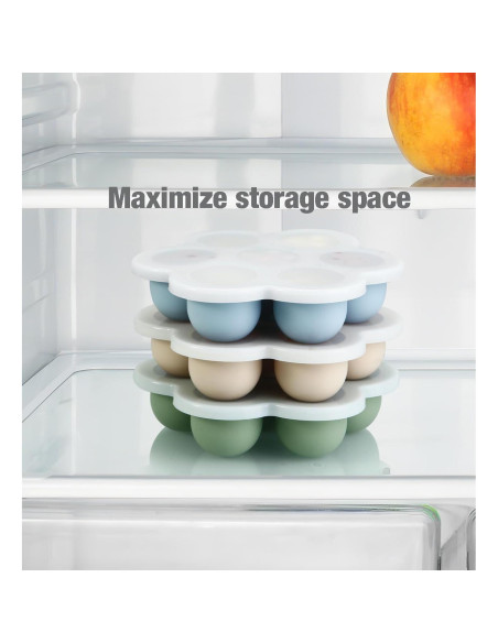 Bandeja de Congelador PandaEar 3 Pack Silicona para Bebés