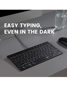 Teclado Mini Perixx PERIBOARD-429 Retroiluminado USB 2