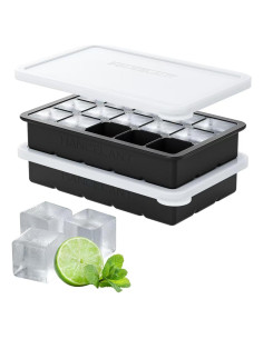 Bandejas de Hielo de Silicona HANCELANT 2 Piezas 19x12cm