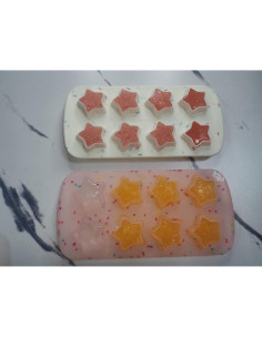 Moldes de Hielo de Silicona Qeewainfy 2 Piezas Estrella 2