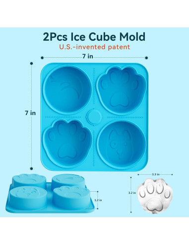 Moldes de Silicona para Golosinas de Perros UPSKY 2 Piezas