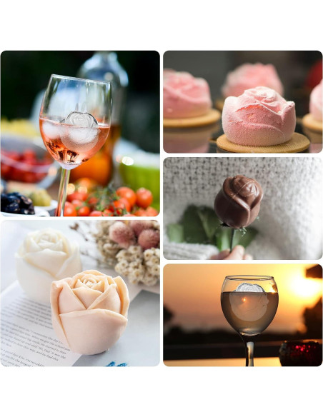 Bandeja de Hielo en Forma de Rosa Mikiwon - 6 Cavidades 5.08 cm