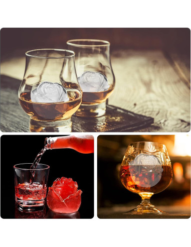 Bandeja de Hielo en Forma de Rosa Mikiwon - 6 Cavidades 5.08 cm