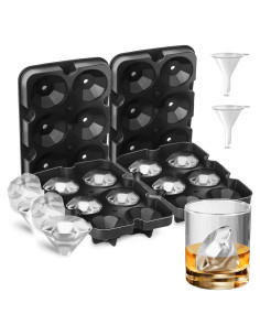 Moldes de Hielo Foosi en Forma de Diamante - 2 Piezas 8 cm