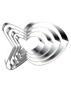 Juego de Cortadores de Galletas QAAQS Pez Dorado 4 Piezas