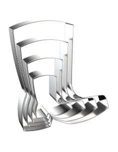 Juego de Cortadores de Galletas QAAQS Bota de Vaquero 4 Piezas