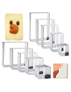 Set de 10 Cortadores de Galletas TOSPARTY Acero Inoxidable