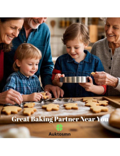 Juego de Cortadores de Galletas Auktosmn - 6 Piezas Acero Inoxidable 2