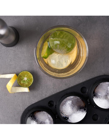 Combo de bandeja de hielo Wanderworld, 9 cubos y 9 esferas de 5 cm