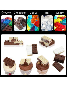 Molde de Silicona Antiadhesivo Lankaido - 3 Piezas para Hielo y Dulces 2