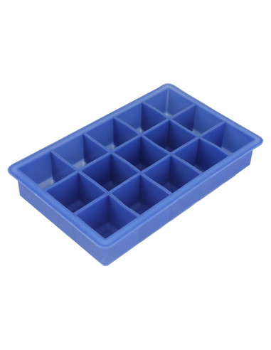 Bandeja de Hielo de Silicona Chef Craft 15 Cubos Azul