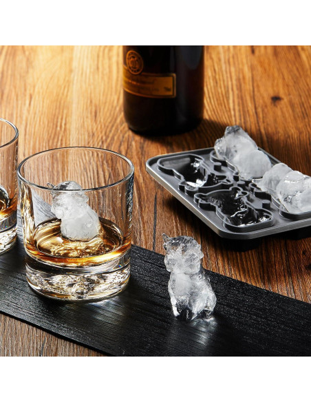 Molde de Hielo Nax Caki Vaca de las Tierras Altas 3D Grande