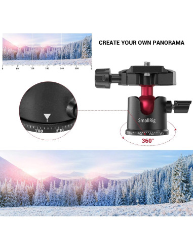 Cabezal de bola mini SmallRig BUT2665 360 para cámara