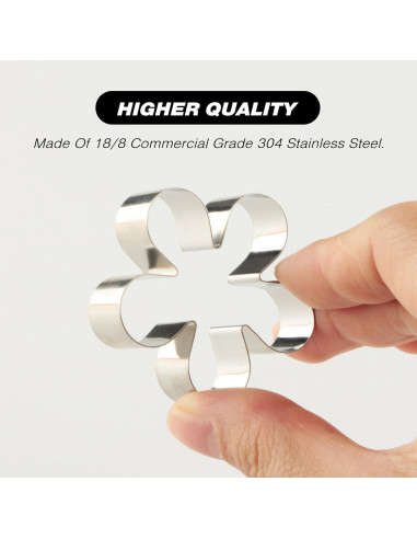 Juego de 12 Cortadores de Galletas Mini Flor y Hoja SurgeHai