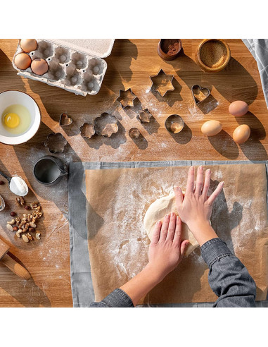 Juego de Cortadores de Galletas MIUTME Acero Inoxidable 12 Piezas