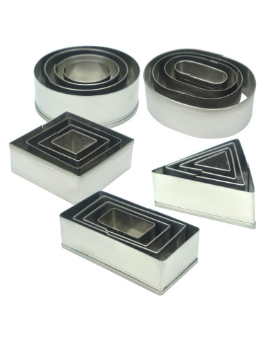 Juego de Cortadores de Galletas Geométricos 20 Pcs 2WDECOR