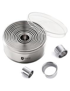 Juego de Cortadores de Galletas Vinland 12 Piezas Acero Inoxidable