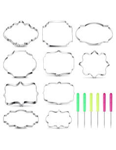 Cortadores de Galletas Geiserailie 10 Piezas Acero Inoxidable