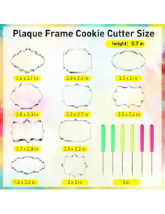 Cortadores de Galletas Geiserailie 10 Piezas Acero Inoxidable 2