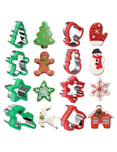 Juego de Cortadores de Galletas de Navidad Toekt - 8 Piezas