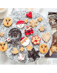 Juego de Cortadores de Galletas Mikim 12 Piezas Acero Inoxidable 2