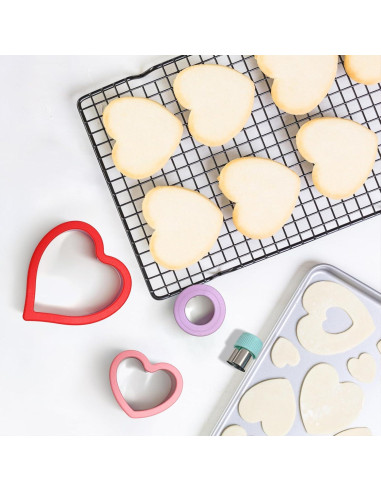 Cortadores de Galletas Corazón ALLTOP - 4 Tamaños Acero Inoxidable