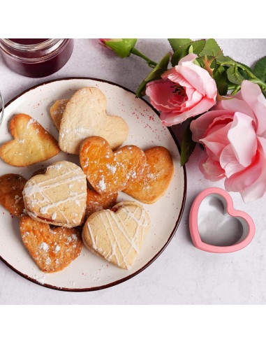 Cortadores de Galletas Corazón ALLTOP - 4 Tamaños Acero Inoxidable