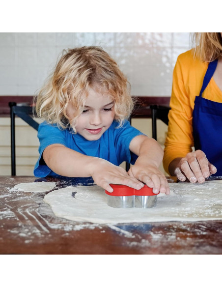 Cortadores de Galletas Corazón ALLTOP - 4 Tamaños Acero Inoxidable