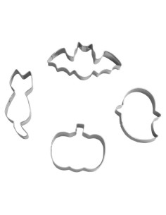 Juego de Cortadores de Galletas Halloween 4 Piezas Keewah