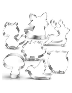 Juego de Cortadores de Galletas LUBTOSMN - 7 Piezas Animales del Bosque