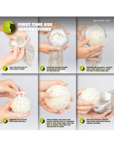 Juguete Interactivo para Perros Hyper Pet Doggie Tail