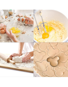 Cortadores de Galletas Ratón MrCookie Acero Inoxidable 5 Piezas 2