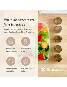 Set de Cortadores de Verduras StarPack Home 5 Piezas Acero Inoxidable 2