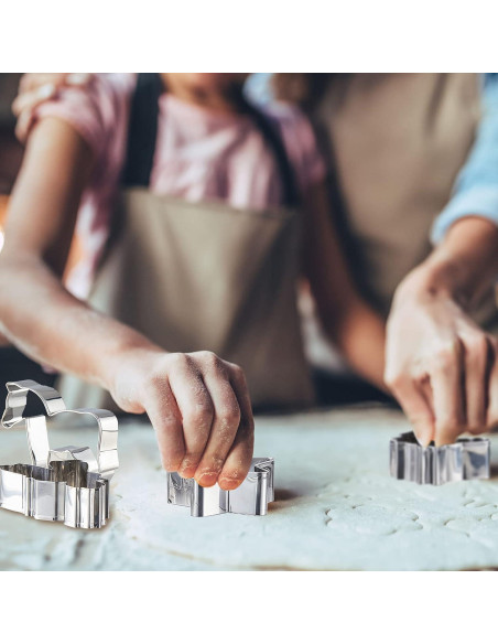 Conjunto de Cortadores de Galletas Cowboy 9 Piezas Patelai Acero Inoxidable