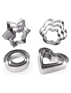Cortadores de Galletas YIKANGHENG Acero Inoxidable 12 Pcs