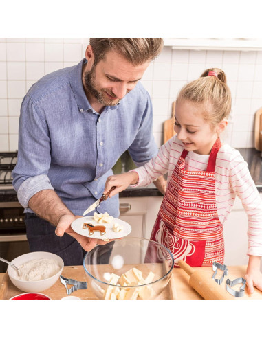 Conjunto de Cortadores de Galletas Cowboy 9 Piezas Patelai Acero Inoxidable