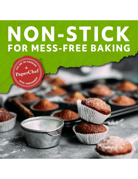 Tazas de Hornear de Papel Pergamino PaperChef - 60cl - Paquete de 4 Tazas de Hornear de Papel Pergamino PaperChef - 60cl - Paquete de 4