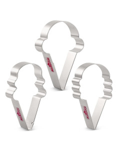 Cortadores de Galletas LILIAO Set 3 Piezas Acero Inoxidable