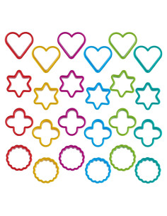 Juego de Cortadores de Galletas 24 PCS HiempTru - Formas Variadas