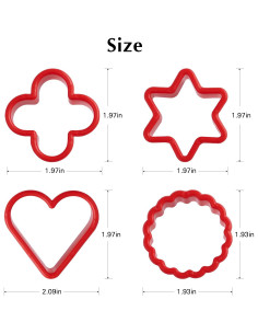 Juego de Cortadores de Galletas 24 PCS HiempTru - Formas Variadas 2