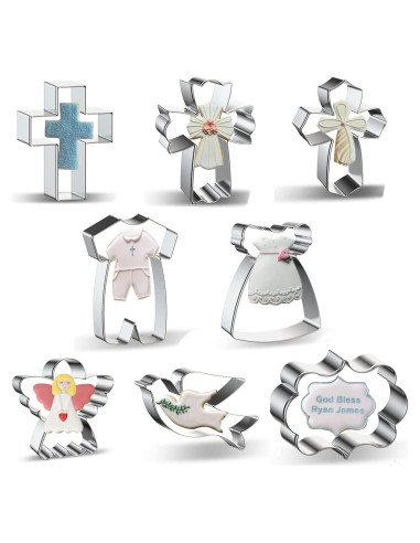 Conjunto de Cortadores de Galletas Religiosas Xzhloym - 8 Piezas