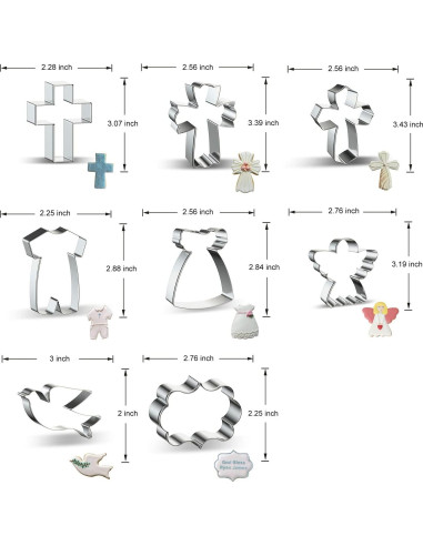 Conjunto de Cortadores de Galletas Religiosas Xzhloym - 8 Piezas