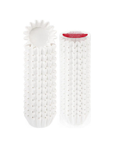 Forros de Mini Cupcake Caperci Blancos 200 Cuentas Resistentes