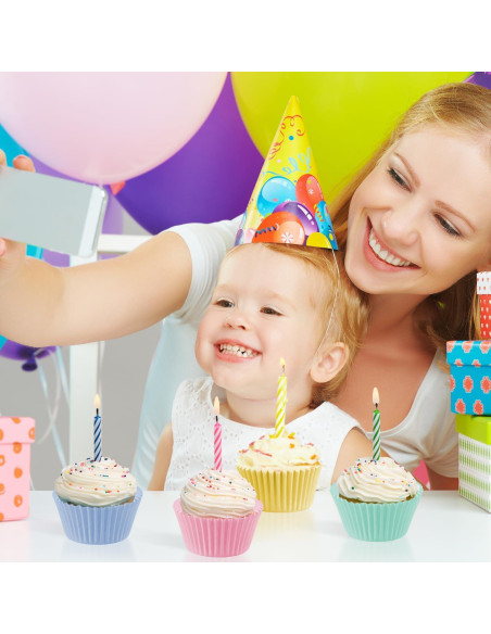 Forros de Cupcake de Papel Arcoíris GreenPine 400 Pcs