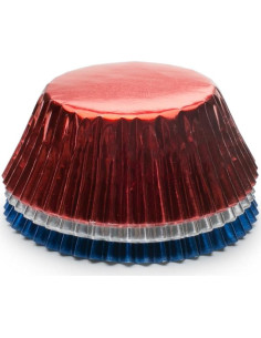 Forros de Muffin y Cupcake Patrióticos Fox Run, Set 45 Pzas 2