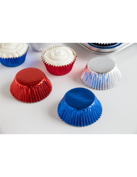 Forros de Muffin y Cupcake Patrióticos Fox Run, Set 45 Pzas