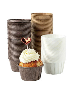 Forros de Parchment Katbite para Cupcakes 150PCS - Tulipán