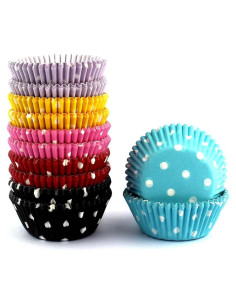 Forros de Cupcake Mini Eoonfirst 300 Pcs Multicolor Sin Olor