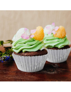 Forros de Cupcake GOLF 500 Unidades Aluminio Plateado 11.43 cm 2